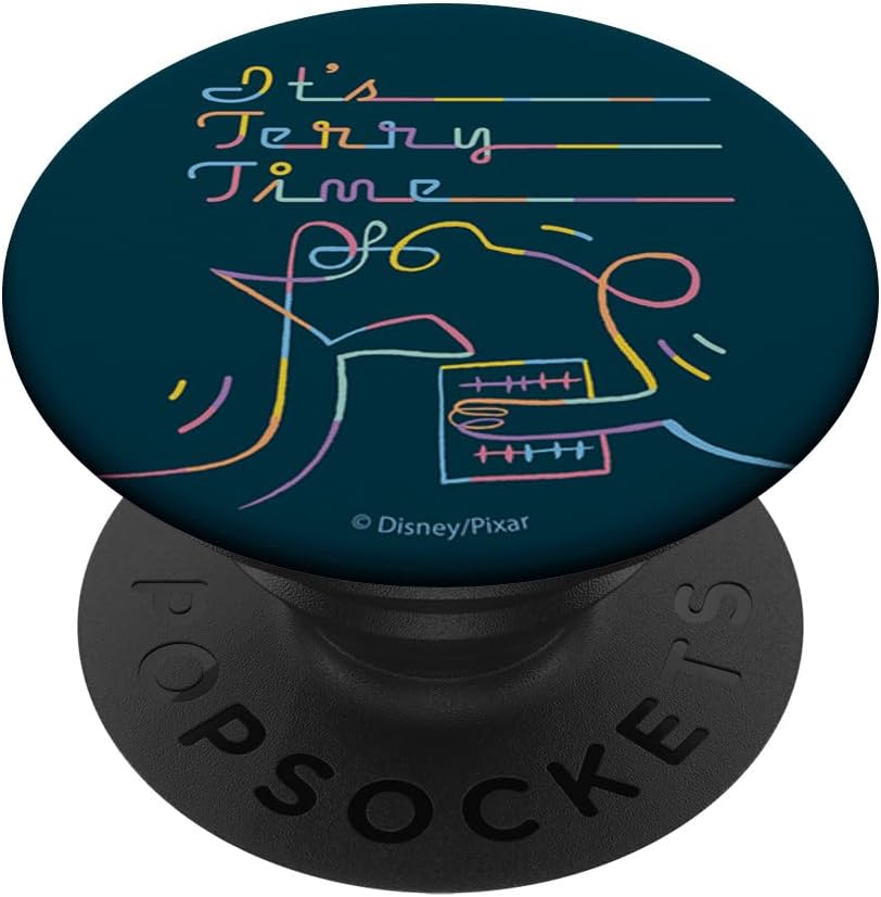 Disney Pixar Soul It's Terry Time Line Art Portrait PopSockets MagSafe PopGrip for iPhone