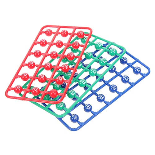 VICASKY 49pcs Colored Raffle Balls Bright Lottery Game Balls for Parties and Activities Lightweight and Portable Bingo Props for Raffle Games