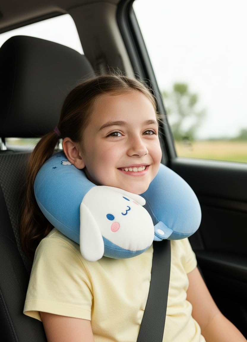 Kids Travel Neck Pillow - Cartoon Design -4