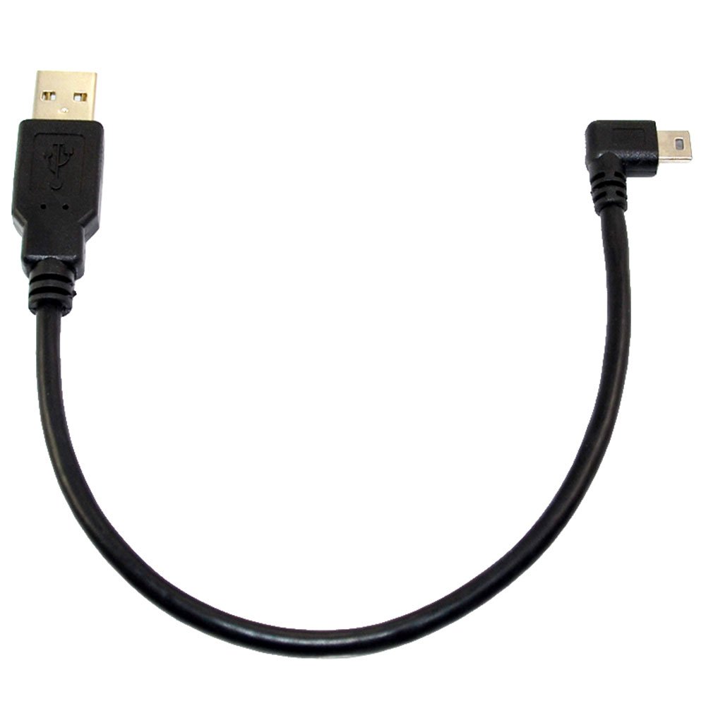 USB A male to Mini USB B 5Pin Male right angle adapter