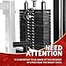 FNKTEK Weight Stack Pin Gym Pin and Spring Collar Weight Stack Extender Pin Commercial and Home Gym Accessories for Cable Tower and Functional Trainer Machin(Ø 8 mm,Length 80mm)