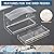 Window Bird Feeder Viewing Box - 10x6 Inches Acrylic Window Bird Feeder with 4 Strong Suction Cups, 3 Compartment Trays, Clear Birdfeeder with Enhanced Grip, Watching Cardinal for Cat