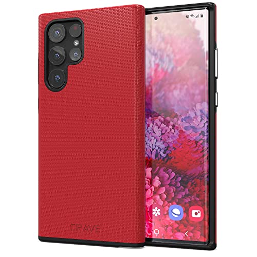 Image of Crave Dual Guard for Samsung Galaxy S22 Ultra Case - Red