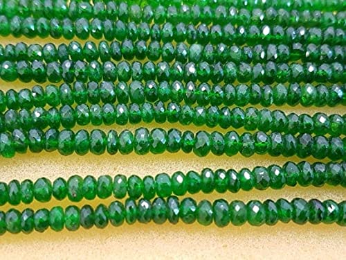 Perles tourmaline chrome rondelles pour composer vos bijoux d'été