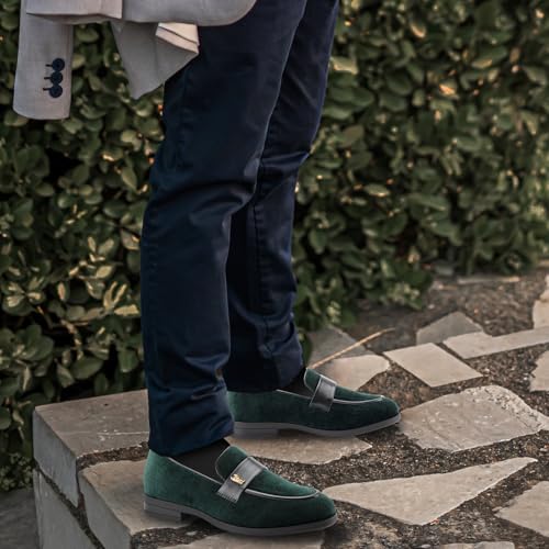 Image of JITAI Boys Dress Loafers for Weddings & School, Breathable Slip-On Leather Tuxedo Shoes, Toddler to Preteen