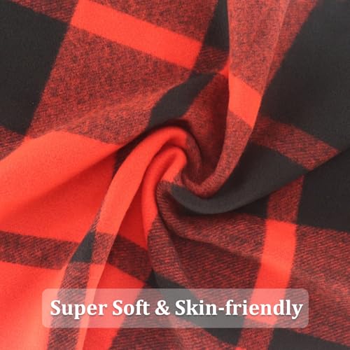 Super Soft Plaid Scarf for Women and Men-Winter Unisex Classic Tartan Plaid Scarves - Image 3