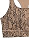 Amazon Brand - Core 10 Women's All Day Comfort Built in Sports Bra Crop Top, Beige Snake Print, X-Small