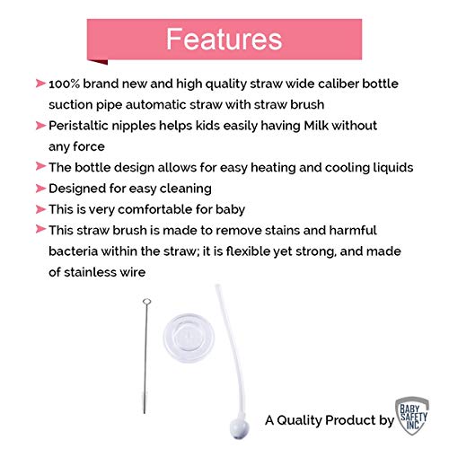 Image of Safe-O-Kid (3 cm) Straw with Accessories - Easy Drinking Solution for Kids | Home Essential - Assorted