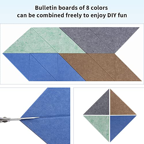 Joymomo Bulletin Board Felt Pin Board Wall Mounted Pack Of 8, Pin Display Board Splicing Diy Bulletin Board For Hanging Notes, Calendars,Photos Memos,Pin (Without Accessories) #TOP2