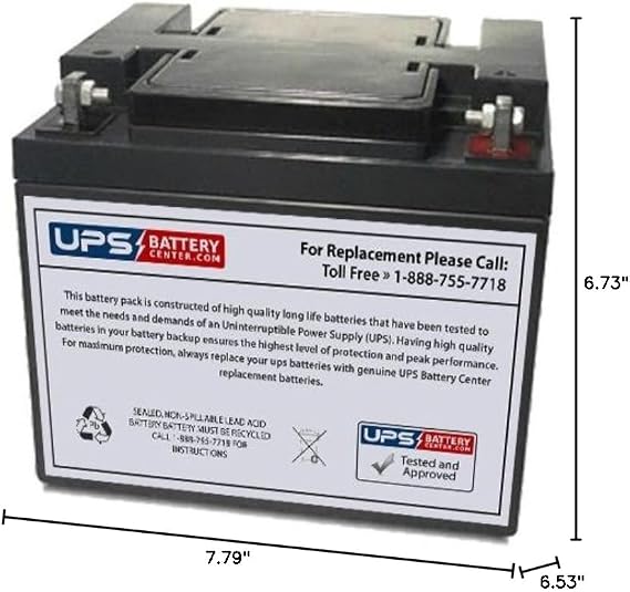 Ritar RA12-45 12V 45Ah NB Replacement Battery