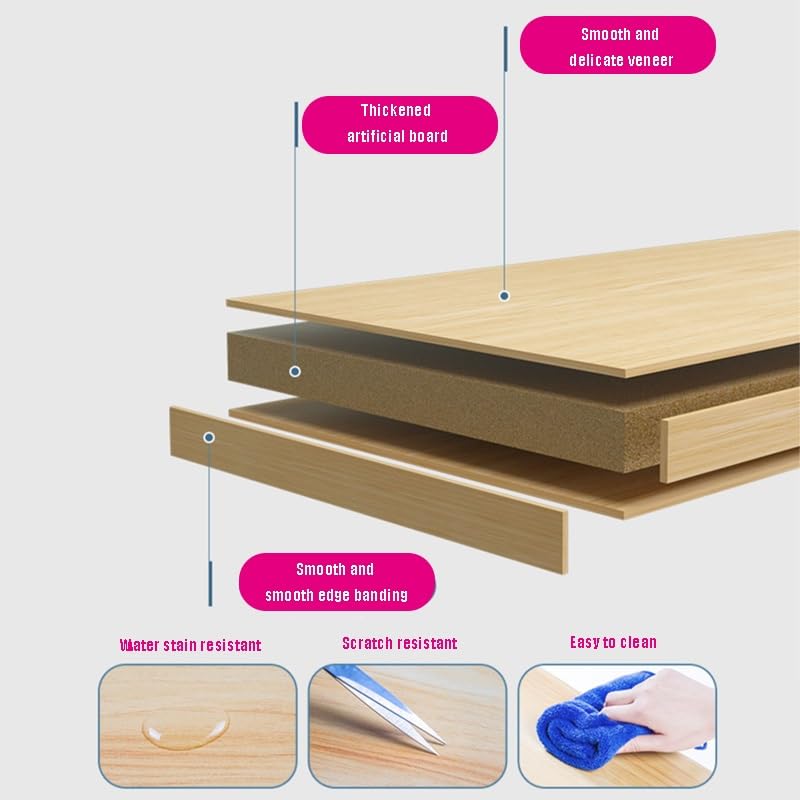 Baum Schreibtisch Organizer Regal, Offenes Schreibtisch Aufsatzregal Aus Holz, Freistehend Tischregal Für Bücher/Zeitschriften/CDs(Brown,34 * 16 * 36cm/13.4 * 6 * 14in)