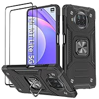 LeYi Schutzhülle Für Xiaomi Mi 10T Lite 5G – Stoßfeste Dual-Layer Hülle Mit 360° Ring & 2x Displayschutz