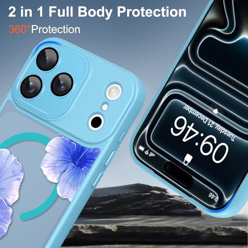 TEAUGHT for iPhone 17 Pro Max Case Luxury Floral -Blue by TEAUGHT - Used condition - Image 3