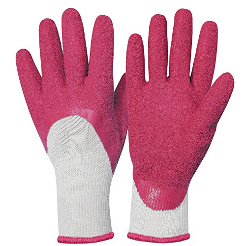 ROSTAING Gants de Jardinage Fushia, Taille 7. Gants spécial jardinerie. Gant Jardin Multi Usage, Petit épineux. 31 x 11 x 4 cm.