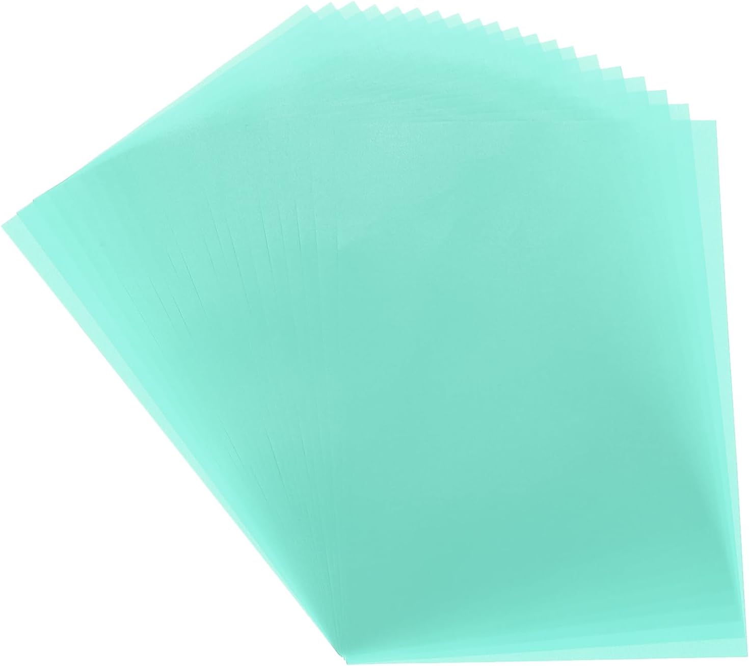 MECCANIXITY Colored Vellum Paper, 20 Sky Blue Transparency 8.3" x 5.9" Printable Vellum Sheets for Crafts