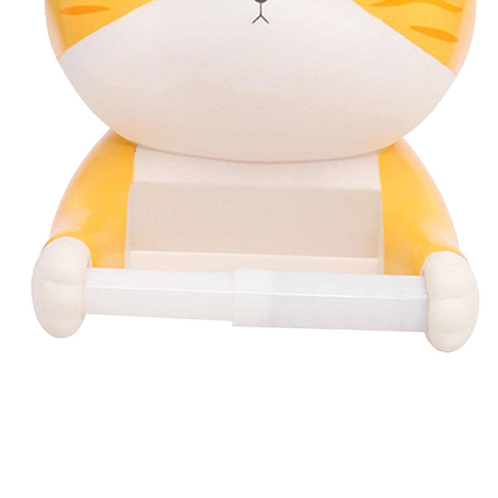 Cat Shape Toilet Paper Holder Dispenser Tissue Storage Stand Rack Gray-image-38