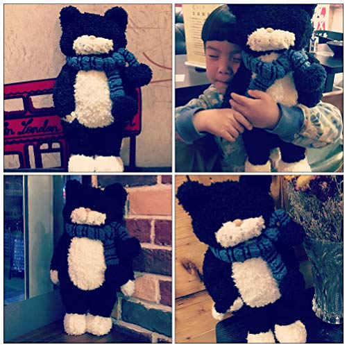 KESYOO Gato de Pelúcia Bichinhos de Pelúcia Cachecol Animal de Estimação Boneca Gatinho Anime Gato T