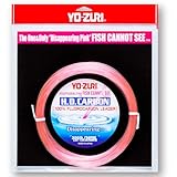 Yo-Zuri 30-Yard HD Fluorocarbon Leader Line, Pink, 300-Pound