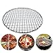 NXACETN Padella per Barbecue con Fori Griglia per Barbecue Rotonda in Acciaio Inossidabile Griglia per Arrosto Rete Antiaderente per Barbecue Teglia da Forno 38 cm