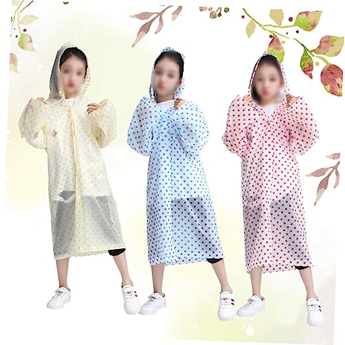 Hemoton 3 Pçs Jaqueta De Chuva Capa De Chuva Poncho Prático Capa De Chuva À Prova Dwaterproof Água C