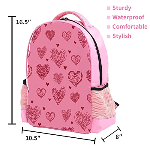 Sac à dos enfants singe rose CP-CM2 grand format multicouche - 3