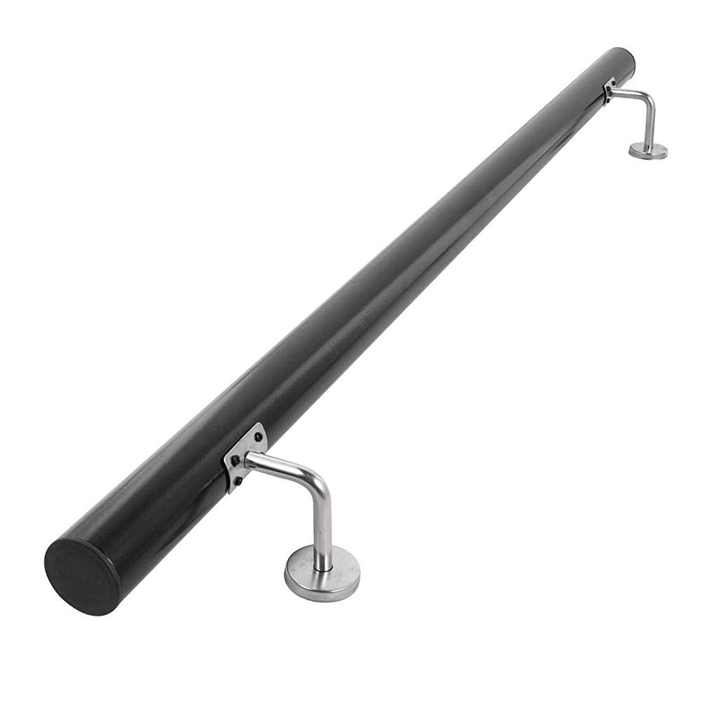 LWJSOCP Black Wooden Handrail for Stairs Premium Outdoor Grab Rail Kit for Corridor Home 13ft Wood Banister