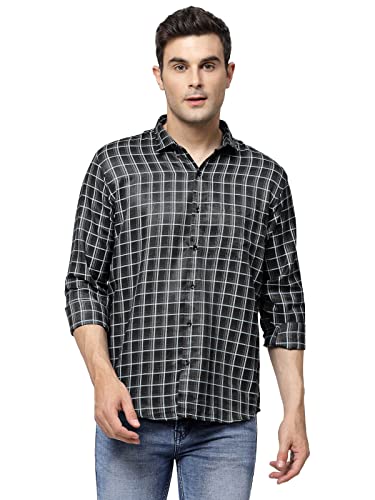 Image of ELYYORK Men's Checkered Regular Fit Shirt