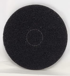 JaniSource Round Black Stripping Floor Pads, 13-Inch Dia (Case of 5)