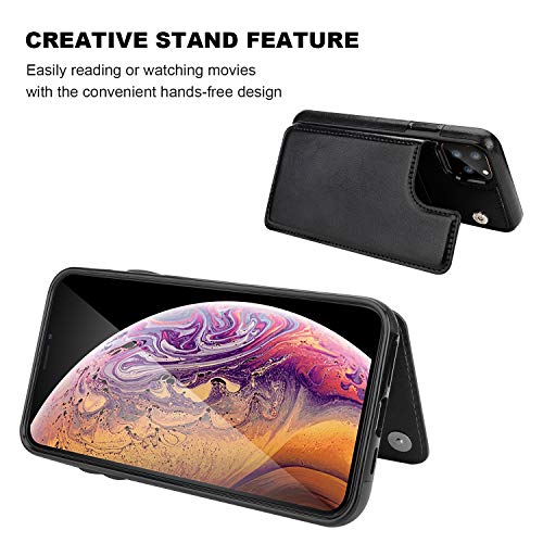 ONETOP for iPhone 11 Pro Max Wallet Case with Card Holder 6.5” (Black) by ONETOP - Used condition - Image 5