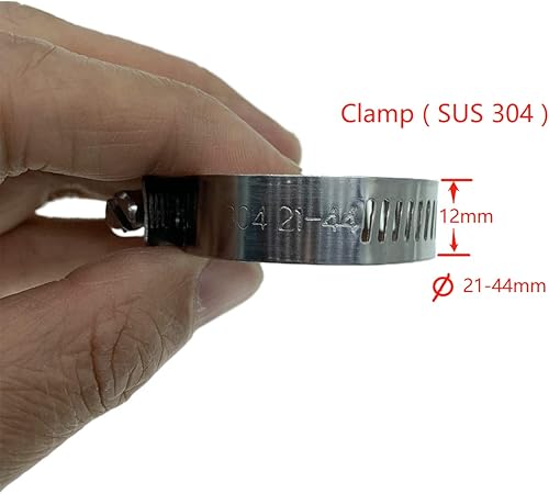 Miniatura 27 de 7/8" (22mm) rojo universal reforzado silicona refrigerante tapa con abrazadera para calentador de derivación vacío puerto de agua protector tapa