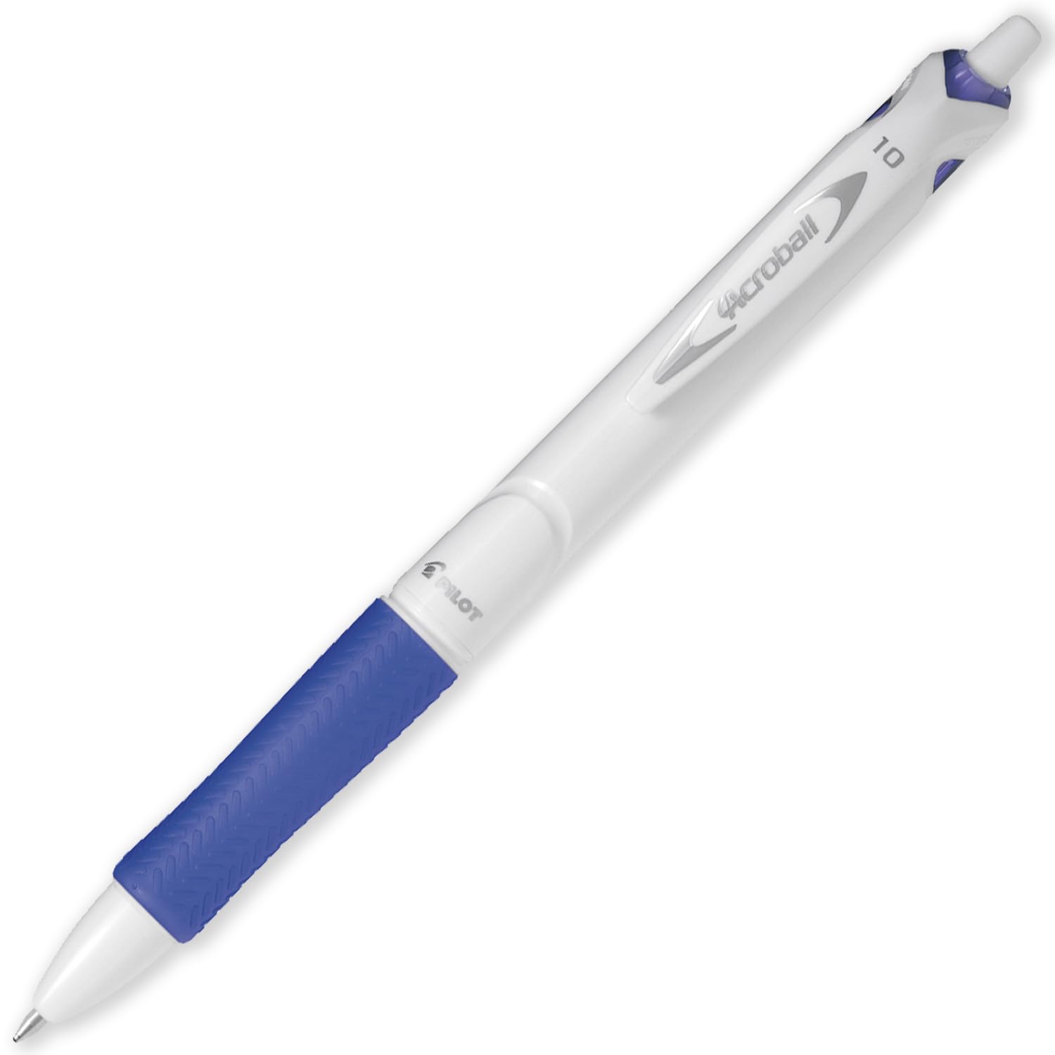 PILOT Acroball Pure White Retractable Ballpoint Pen, Begreen Range 79% Recycled, Pack of 3 Pens, Medium 1.0mm Nib - Image 2
