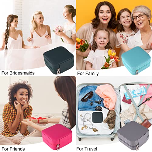 PLULON 8 Pcs Travel Jewelry Case Box Travel Jewelry Organizer Portable Storage Small Box for Girls Women by PLULON - Image 6