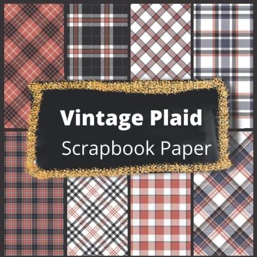 Vintage Plaid Scrapbook Paper Pad: Classic Faded Check Patterns image 2