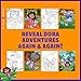 Dora Aqua Art, Includes Brush Pen and Reusable Water Reveal Pages, Mess Free Coloring for Toddlers, Travel Toys for Little Ones, Road Trip Essentials, Kids Airplane Activities, No Mess Coloring