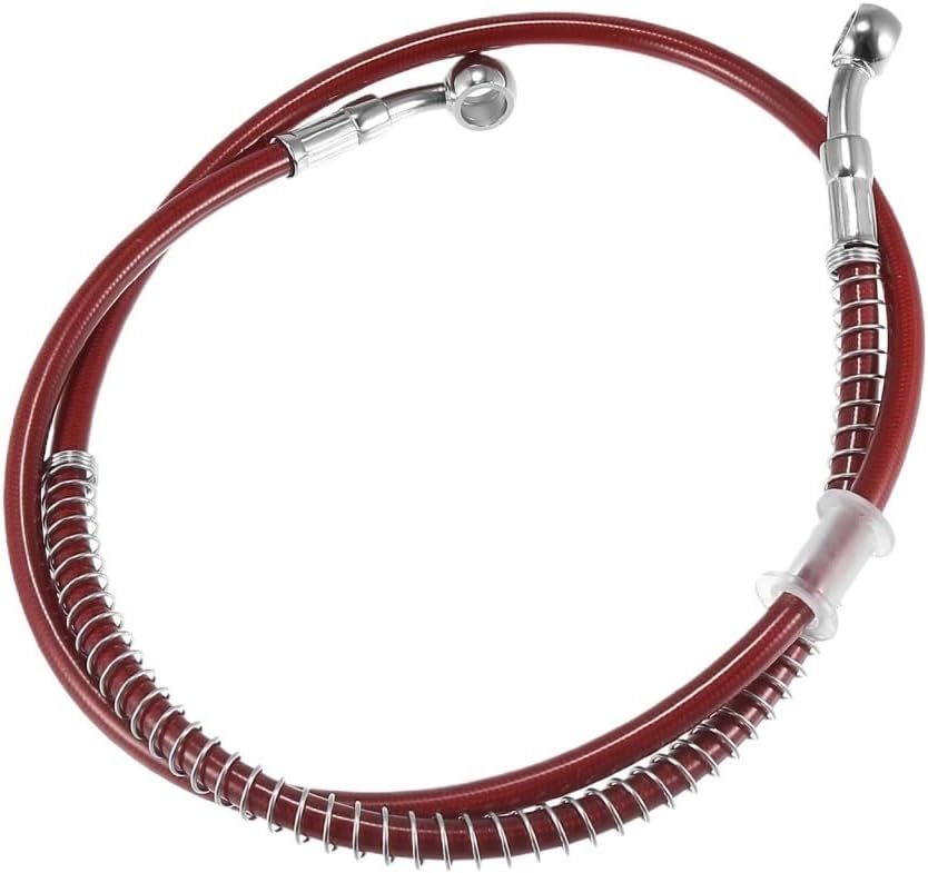 Motorbike Hoses 10mm ID 50cm-1M 130cm-2M Motorcycle Hydraulic Brake Line Oil Hose Pipe Stainless Steel Braided Cable for Motocross Red Motorcycle Brake line
