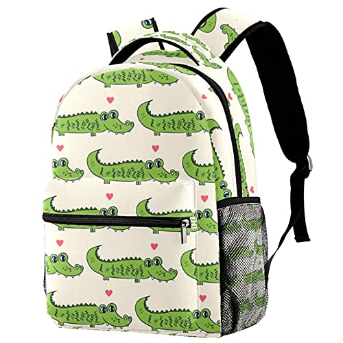 Sac à dos de voyage anti-fuite motif crocodile pour ranger les gourdes d'enfants