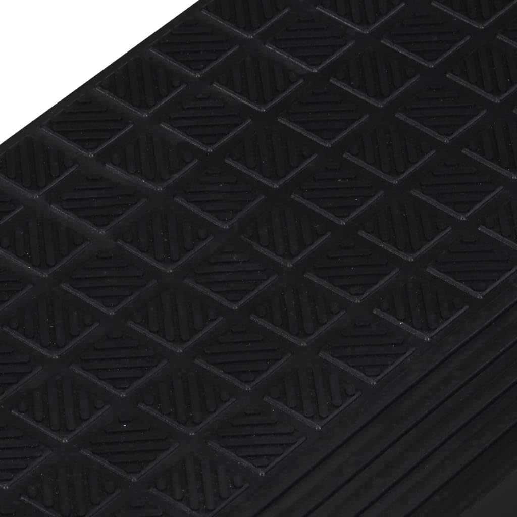Juego de 10 alfombrillas de goma negra para escalones, 25 x 75 cm, con superficie antideslizante, diseño moderno, duradero y resistente, para escaleras, salón, pasillo