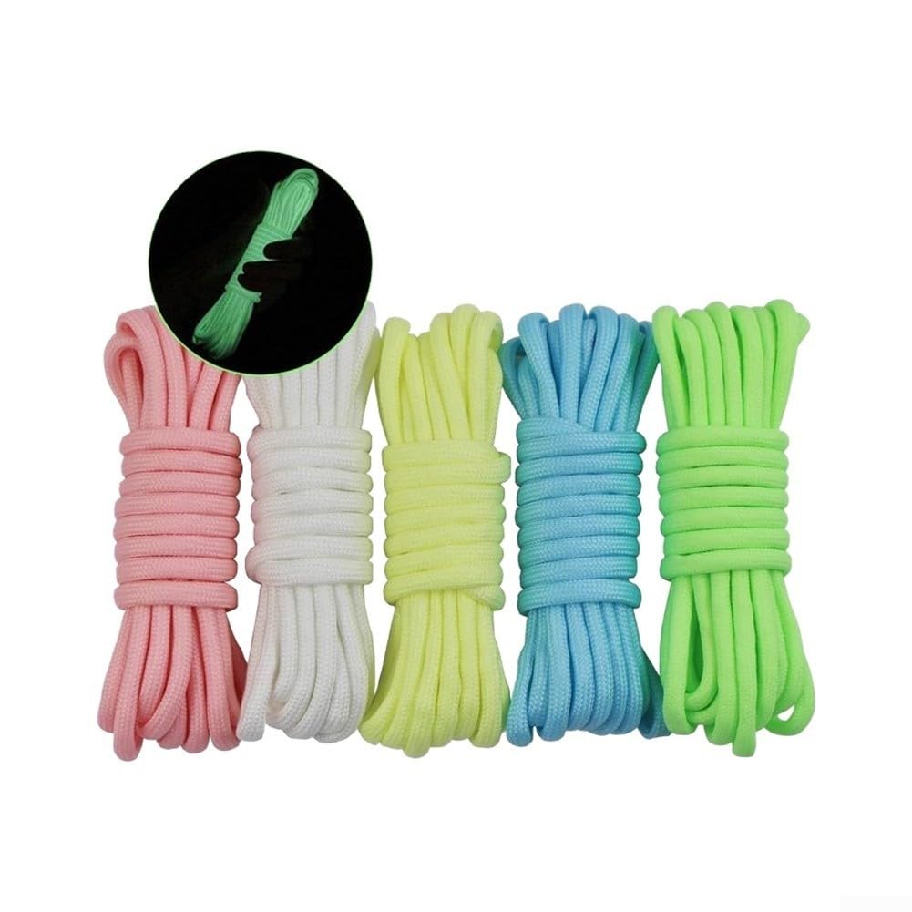 Cuerda 4mm 10ft Nylon Cuerda 4mm 10ft Nylon Cuerda 4mm 10ft(yellow 100ft) | Nylon , núcleo 7 hebras, brilla noche, 10ft, ideal manualidades, agua