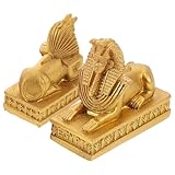 Statuette egiziane: l'ornamento è realizzato in materiale di resina, molto pratico da usare, statuetta di sfinge