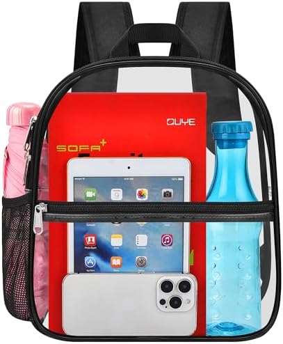 Clear Backpack for Stadium Events Sports Fan Backpack Stadium Bag 12x6x11 — view 11
