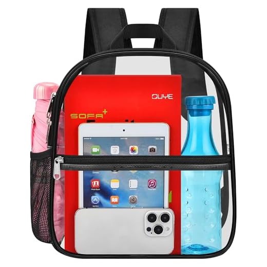 Clear Backpack for Stadium Events Sports Fan Backpack Stadium Bag 12x6x11