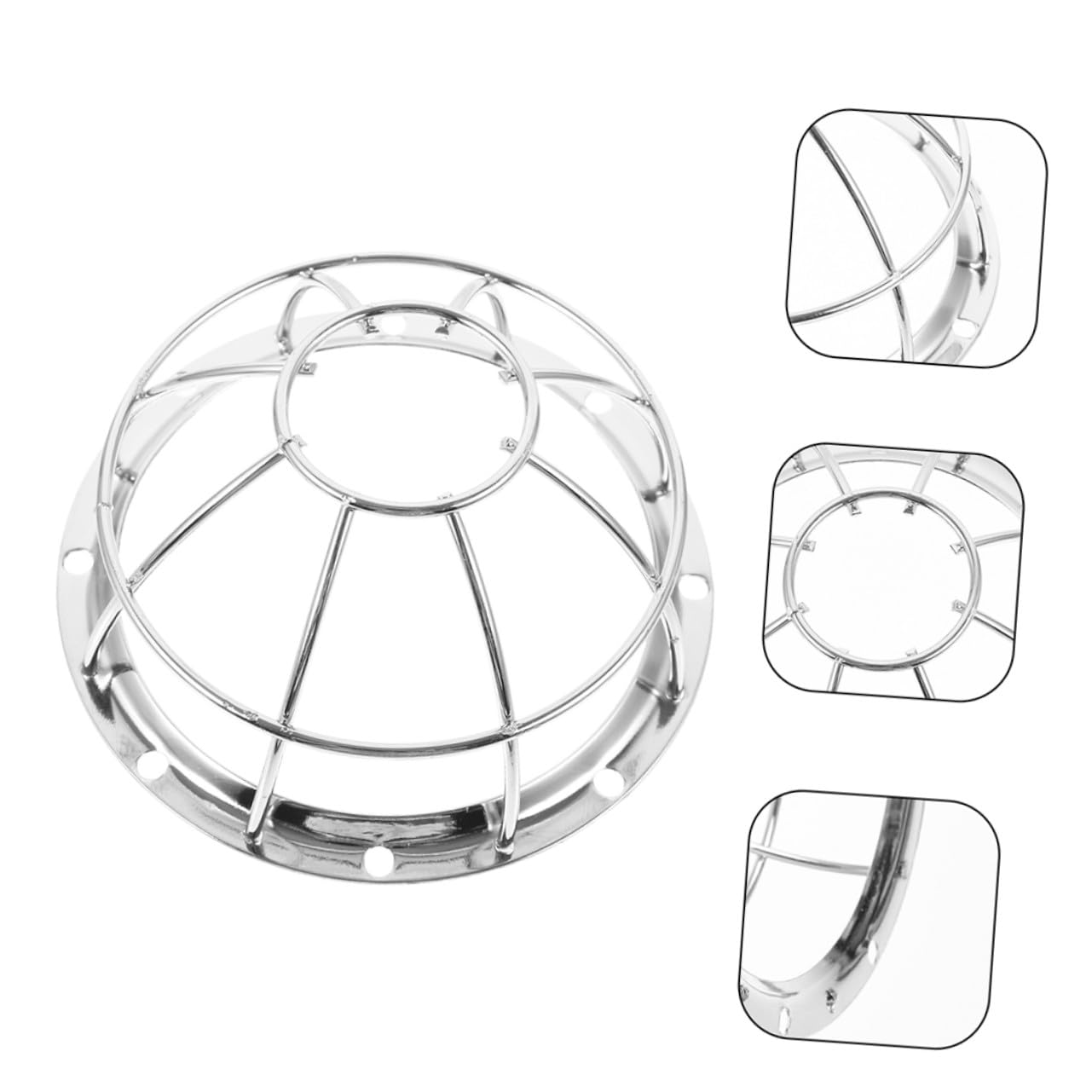 COLLBATH 10 Piezas Protector de Detector de Humo de Acero Inoxidable de Malla Resistente para Sensor de Protección Duradera para Hogares y Oficinas