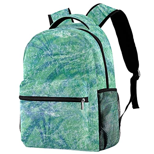 Sac à dos texture fossile femme décontracté grand volume de voyage vert