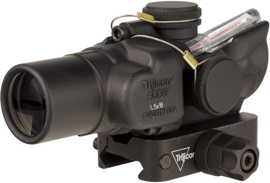 Trijicon Compact Dual Illuminated Low Height Q-LOC ACOG Scope, 1.5x16S, Red, Circle Dot 400331