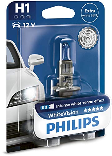  Philips 681351 Ampoules White Vision 1 H1, 12 ...