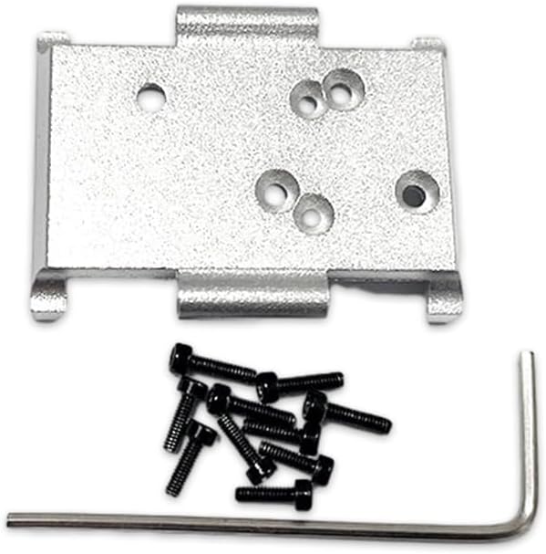 Transmission Gear Box Mount Plate For Hobby Plus 1/18 CR18P Rock Van Install Durable And Reliable Transmission Gear Box, Silver