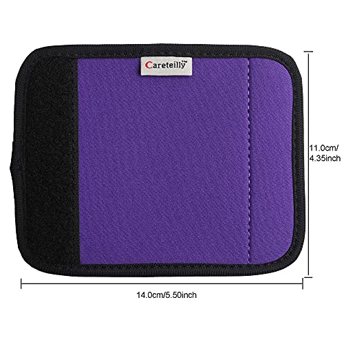 Luggage Handle Wrap for Suitcase Unique Funny Bright Luggage Identifiers Cute Luggage Tags Gift of Travel Accessories-Purple2
