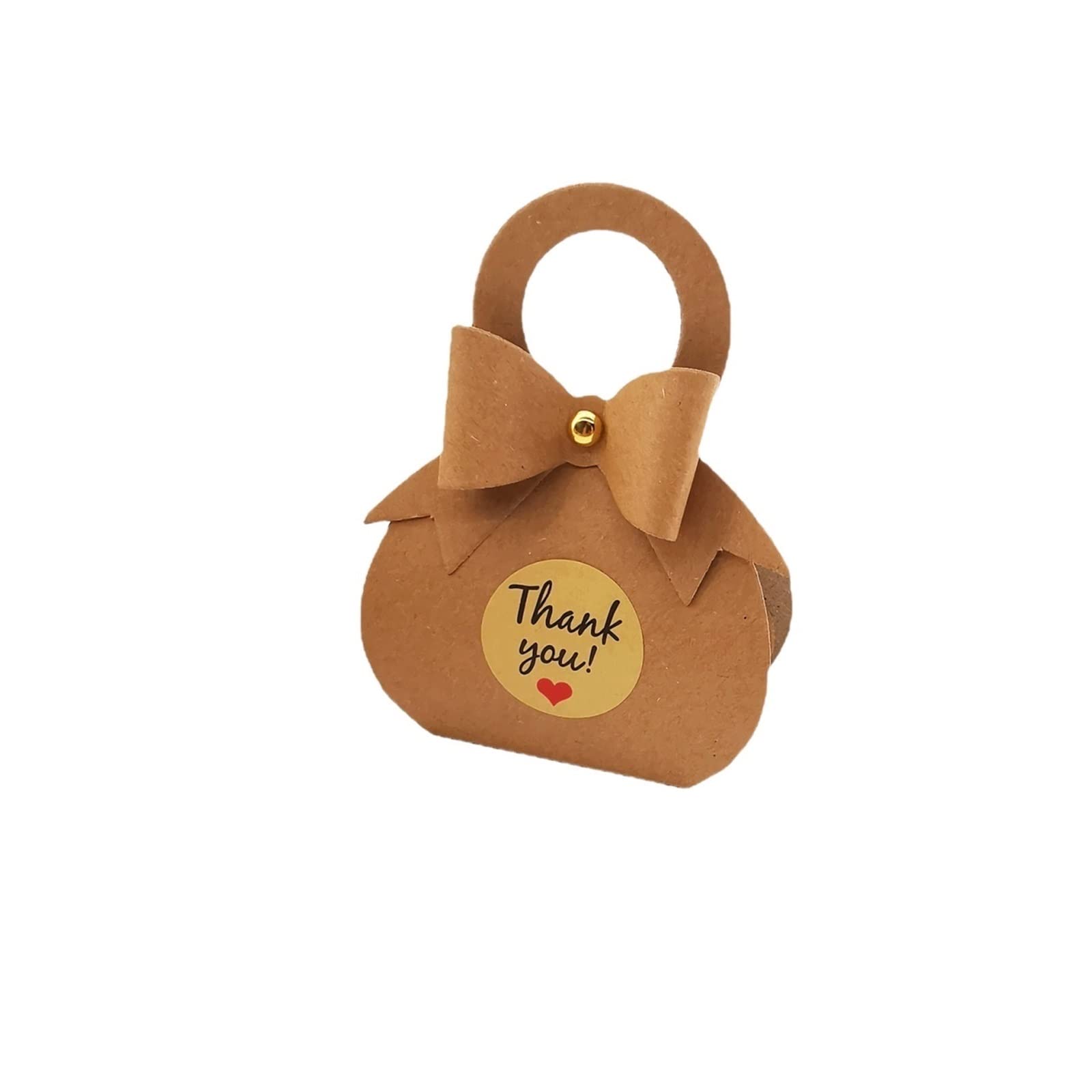 ZZSRJ 100pcs Scatola di Caramelle di Carta Portatile Grazie Piccoli Sacchetti Regalo Fai da Te Biscotti Caramelle scatole di imballaggio bomboniere