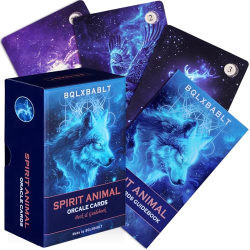 Spirit Animal Oracle Cards with Guidebook for Beginners