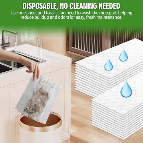 Image of 48 Count Heavy Duty Wet Pad Refills, Compatible with Swiffer Sweeper Mop & Clorox Mop, Disposable Unscented Wet Mopping Cloths for Multi-Surface Floor Cleaning